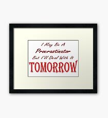 Funny Ironic Quote Framed Print