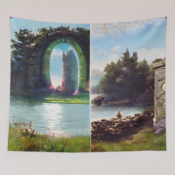 Item preview, Magical stone portal and magical rune stone designed and sold by fizzribbit.