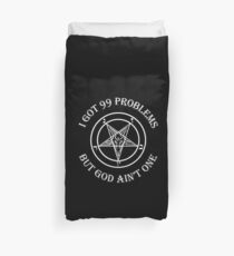 99 Probleme Aber Gott ist nicht ein Sigill von Baphomet Bettbezug