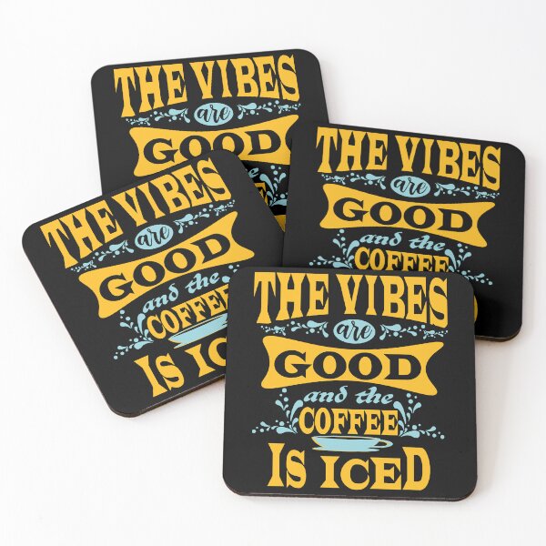 Item preview, The vibes are good and the coffe is iced. . designed and sold by ParadiseByArt.