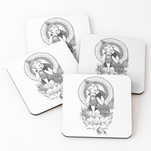 Item preview, Buddha Sitting On A Lotus Flower With Mandala Backdrop designed and sold by BrokenLDesign.