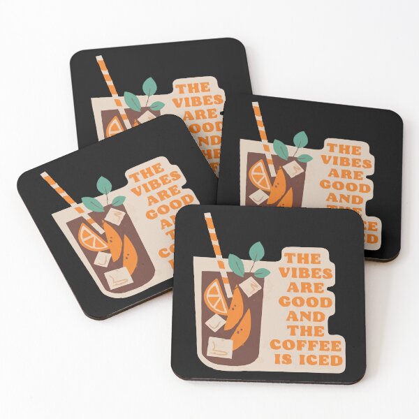 Item preview, The vibes are good and the coffe is iced. . designed and sold by ParadiseByArt.