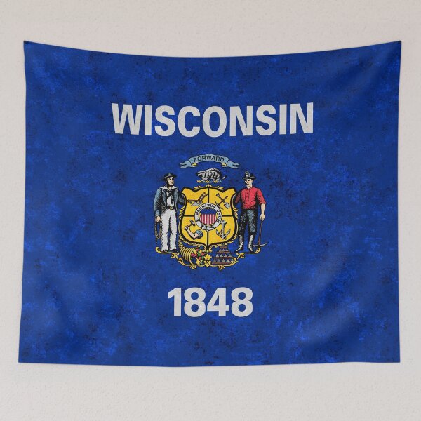 Item preview, Flag of Wisconsin designed and sold by Enzwell.