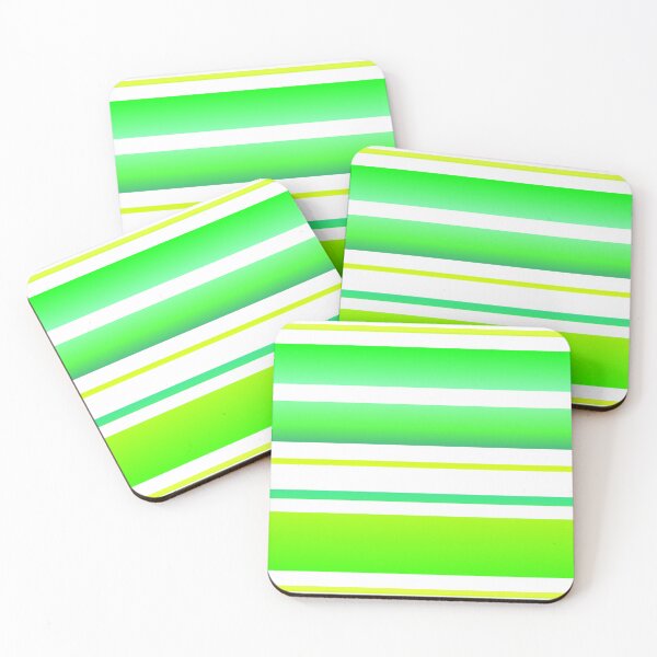 Item preview, Lime green and white striped | light green white stripes designed and sold by lausn.