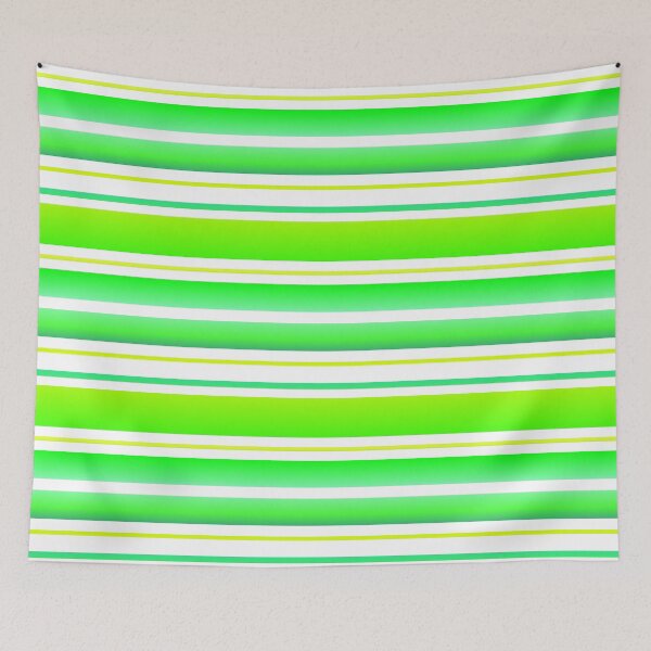 Item preview, Lime green and white striped | light green white stripes designed and sold by lausn.