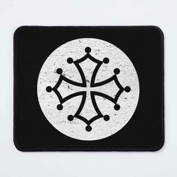 Item preview, Cathar Cross, Occitan cross in white circle designed and sold by IsisOsiris.