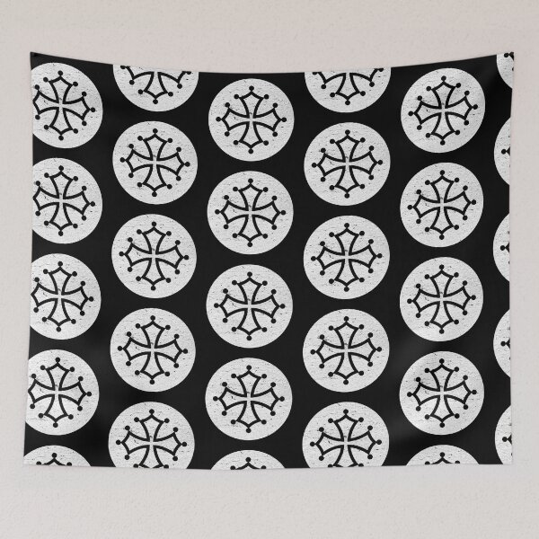 Item preview, Cathar Cross, Occitan cross in white circle designed and sold by IsisOsiris.