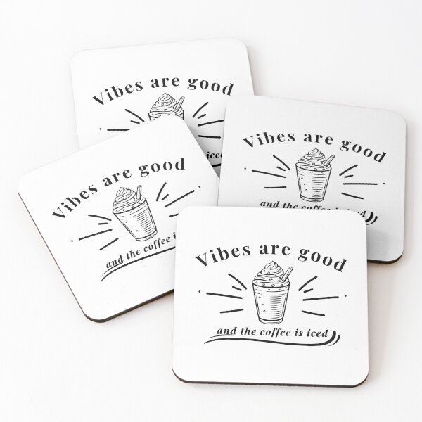 Item preview, The vibes are good and the coffe is iced. . designed and sold by ParadiseByArt.