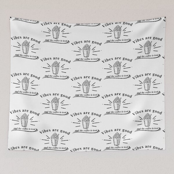Item preview, The vibes are good and the coffe is iced. . designed and sold by ParadiseByArt.