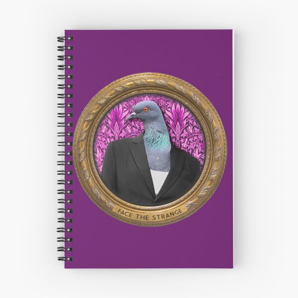 Item preview, Purple Pigeon Lady in Vintage Frame designed and sold by FaceTheStrange.