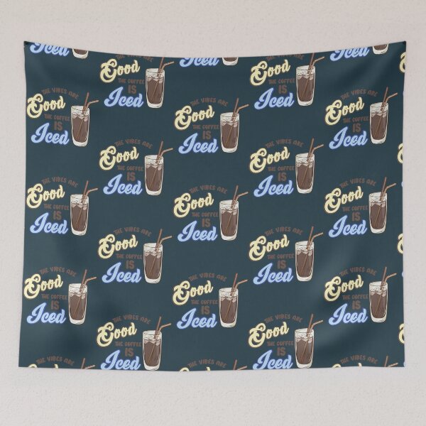 Item preview,  The vibes are good and the coffe is iced. . designed and sold by ParadiseByArt.