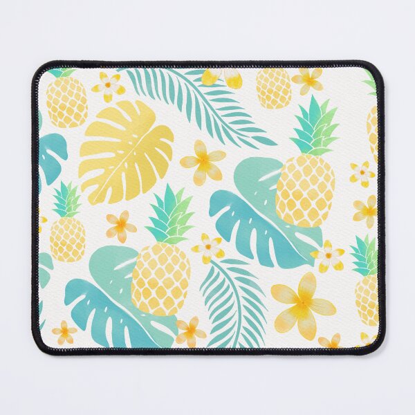 Item preview, Aloha, Pineapples, Palm Leaves, Monstera and Exotic Flowers designed and sold by Sandra Brezina.