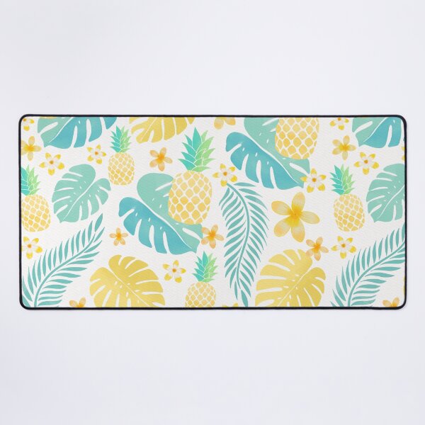 Item preview, Aloha, Pineapples, Palm Leaves, Monstera and Exotic Flowers designed and sold by Sandra Brezina.