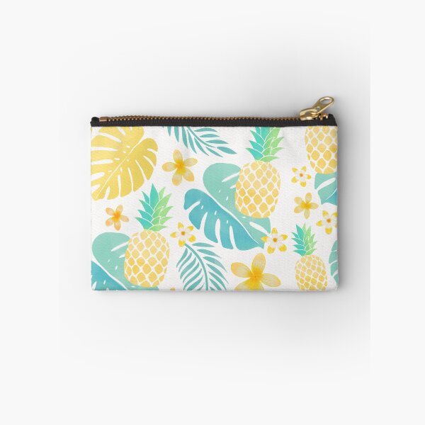 Item preview, Aloha, Pineapples, Palm Leaves, Monstera and Exotic Flowers designed and sold by Sandra Brezina.