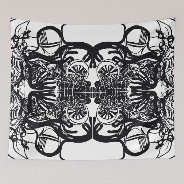 Item preview, LINE pattern theme "Dark Art Motorcycle Psychedelic" designed and sold by pompelmouss.