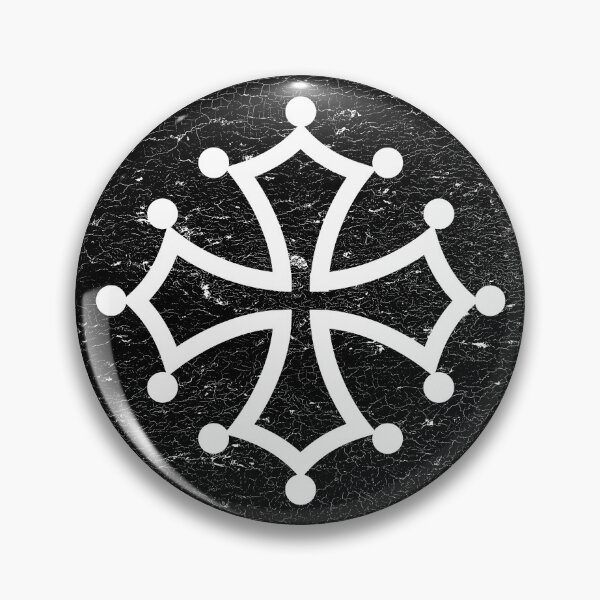 Item preview, Cathar Cross, Occitan cross in black circle designed and sold by IsisOsiris.