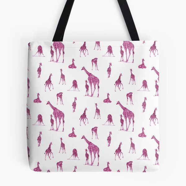 Artikelvorschau, Giraffen- und Giraffenmuster - lila colorized Version entworfen und verkauft von SylvieG18.