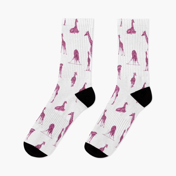 Item preview, Giraffe and giraffes pattern - purple colorized version designed and sold by SylvieG18.