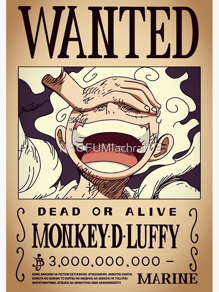 Poster Wanted One Piece - Luffy Gear 5