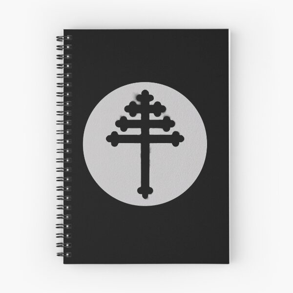 Item preview, Maronite cross in paper texture circle with black ink designed and sold by IsisOsiris.