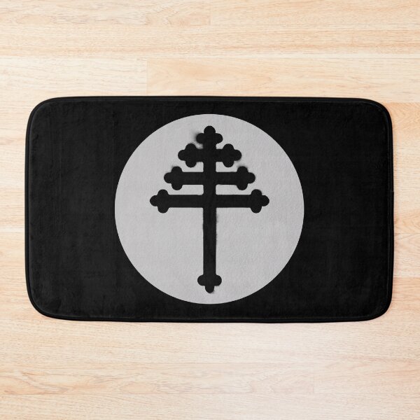 Item preview, Maronite cross in paper texture circle with black ink designed and sold by IsisOsiris.