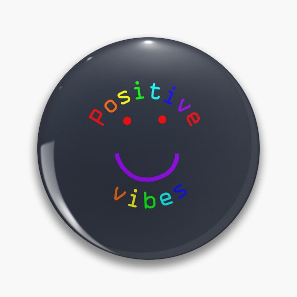 Item preview, Positive Vibes Smiley Face Rainbow Colors  designed and sold by ellenhenry.
