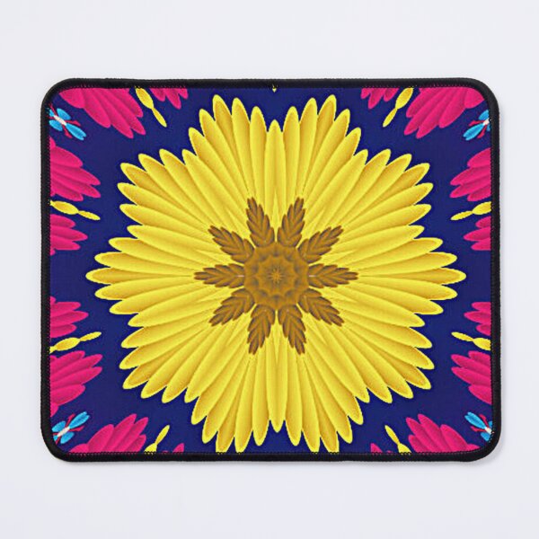 Item preview, Yellow flower with pink background designed and sold by RAJAT KANTI CHAKRABARTY.
