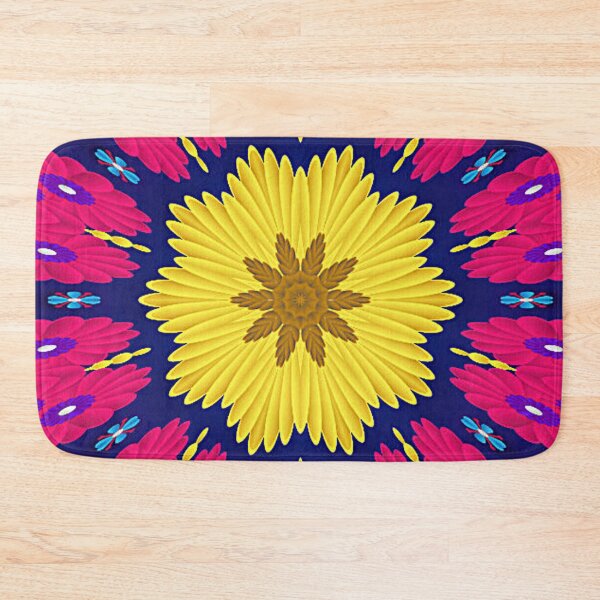 Item preview, Yellow flower with pink background designed and sold by RAJAT KANTI CHAKRABARTY.