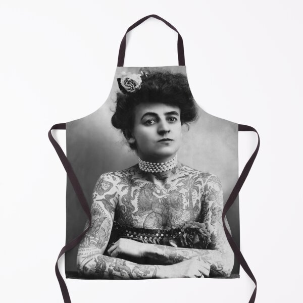 Item preview, Vintage Portrait Tattooed Woman designed and sold by LP.