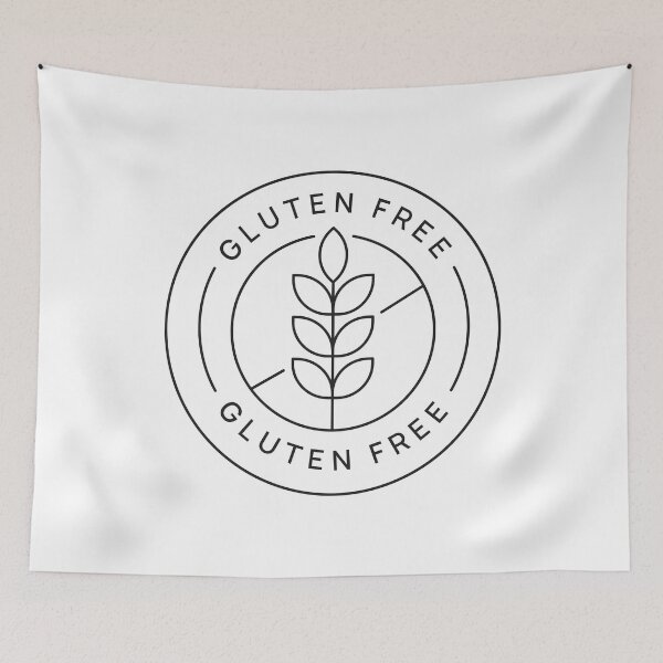 Item preview, Simple line gluten free logo designed and sold by GlutenFreeTee.