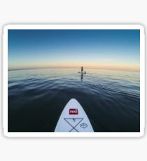 Sunset Paddle boarding Sticker