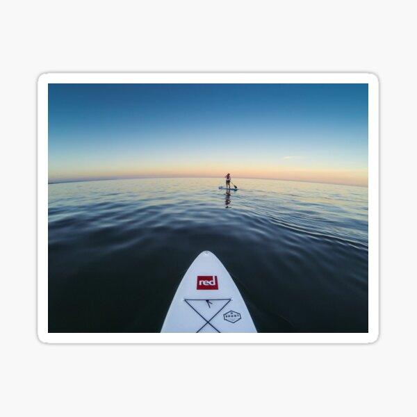 Sunset Paddle boarding Sticker