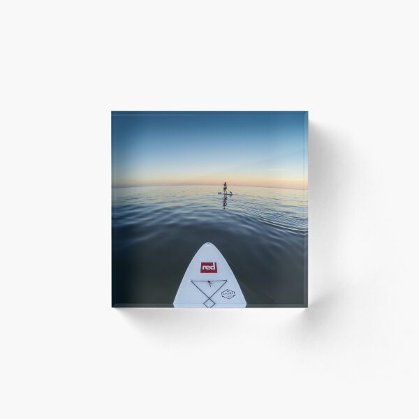Sunset Paddle boarding Acrylic Block