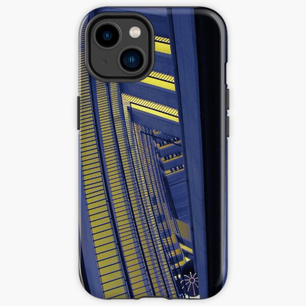 Golden Blue Angles iPhone Tough Case