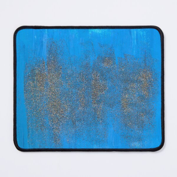 Item preview, Serene Blue Brushstrokes with Glitter Abstract designed and sold by Daydreamer Alley.