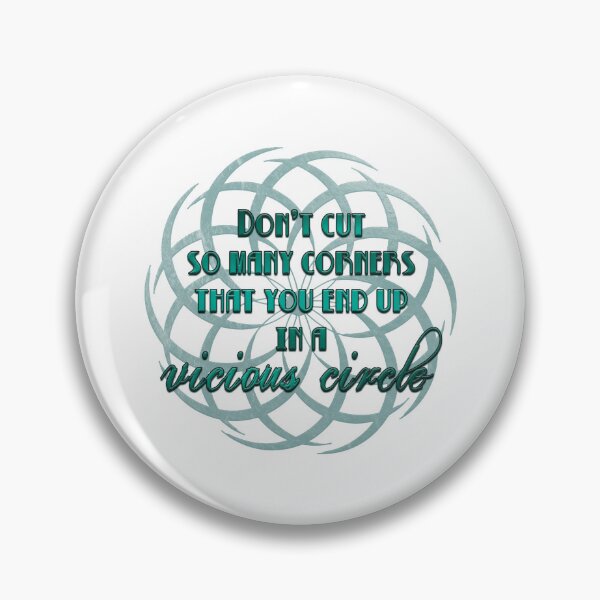 Item preview, Don't Cut Corners - Aqua designed and sold by JadeRyder.