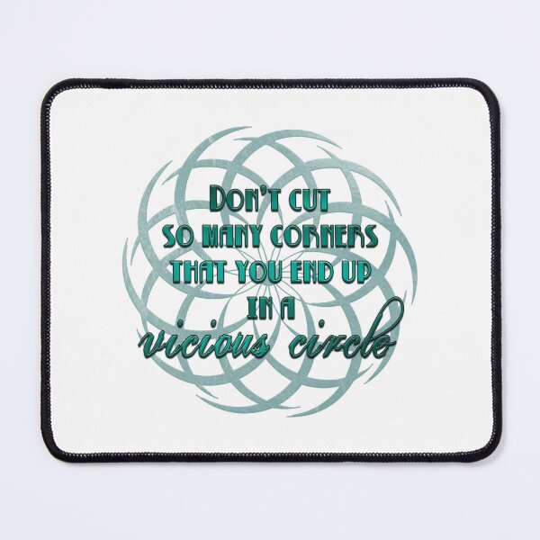 Item preview, Don't Cut Corners - Aqua designed and sold by JadeRyder.