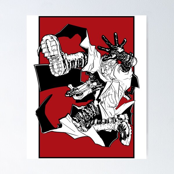 Quadro Decorativo Trigun Vash Poster Emoldurado 23x33cm