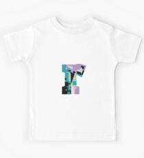 Lowercase pastel abstract check-r Kids Tee