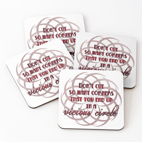 Item preview, Don't Cut Corners - Red designed and sold by JadeRyder.