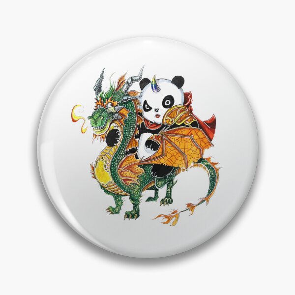 Item preview, Panda riding Dragon designed and sold by JJArtsGoods.
