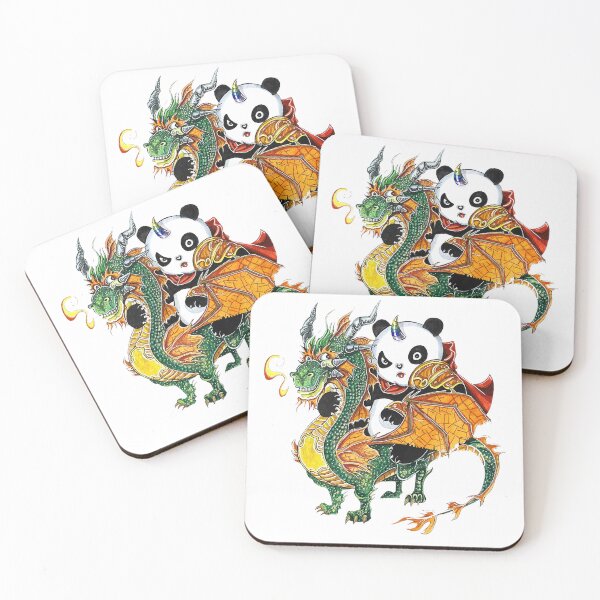 Item preview, Panda riding Dragon designed and sold by JJArtsGoods.