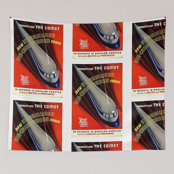 Item preview, 'The Comet, Stream-lined, air conditioned Train' advert designed and sold by timothybeighton.
