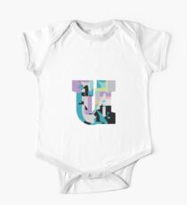 Lowercase pastel abstract check-u One Piece - Short Sleeve