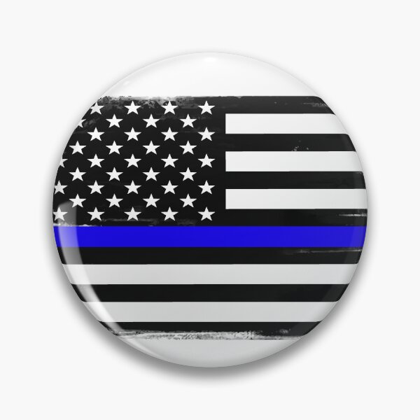 Item preview, Thin Blue Line American Flag designed and sold by Cute Shark.