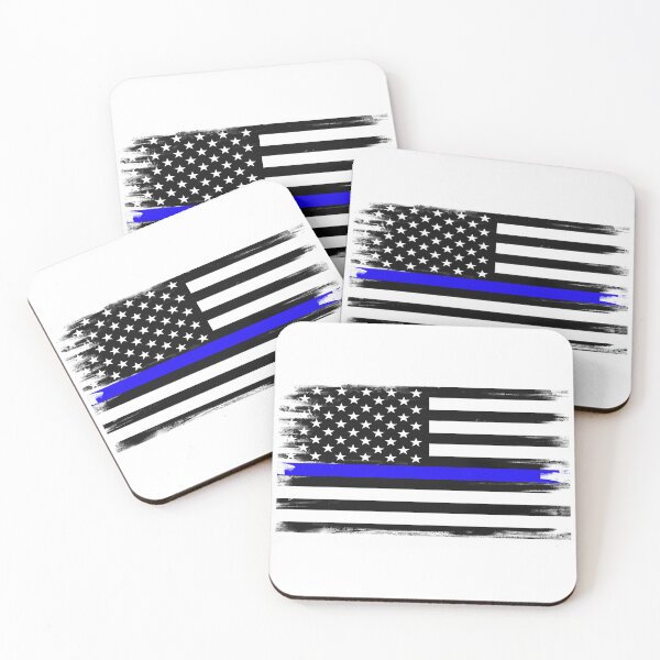 Item preview, Thin Blue Line American Flag designed and sold by Cute Shark.