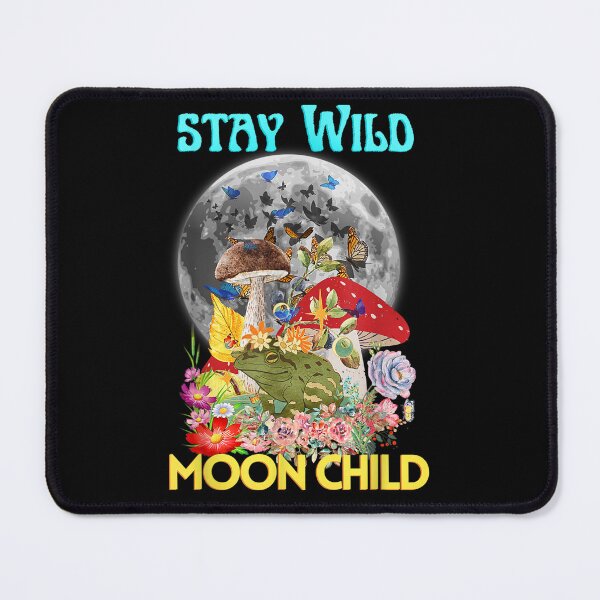 Item preview, vintage hippie boho style mushroom frog stay wild moon child designed and sold by ScottSlade.