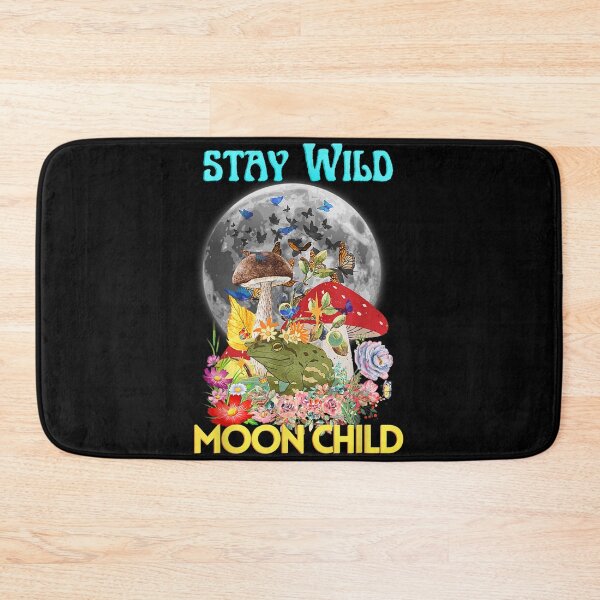Item preview, vintage hippie boho style mushroom frog stay wild moon child designed and sold by ScottSlade.