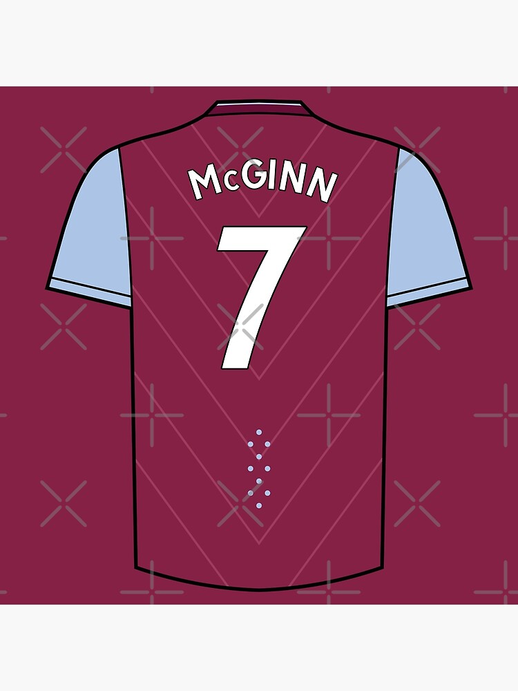 John McGinn Signed Aston Villa Framed Shirt Premier League