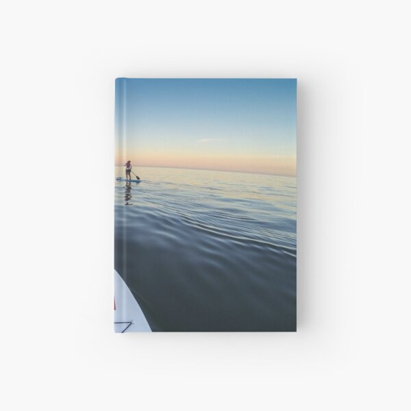Sunset Paddle boarding Hardcover Journal